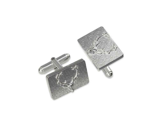 Stag Solid Sterling Silver Cufflinks