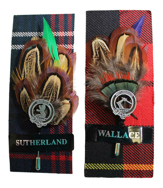 Feather Clan Kilt Pin - Sutherland Wallace