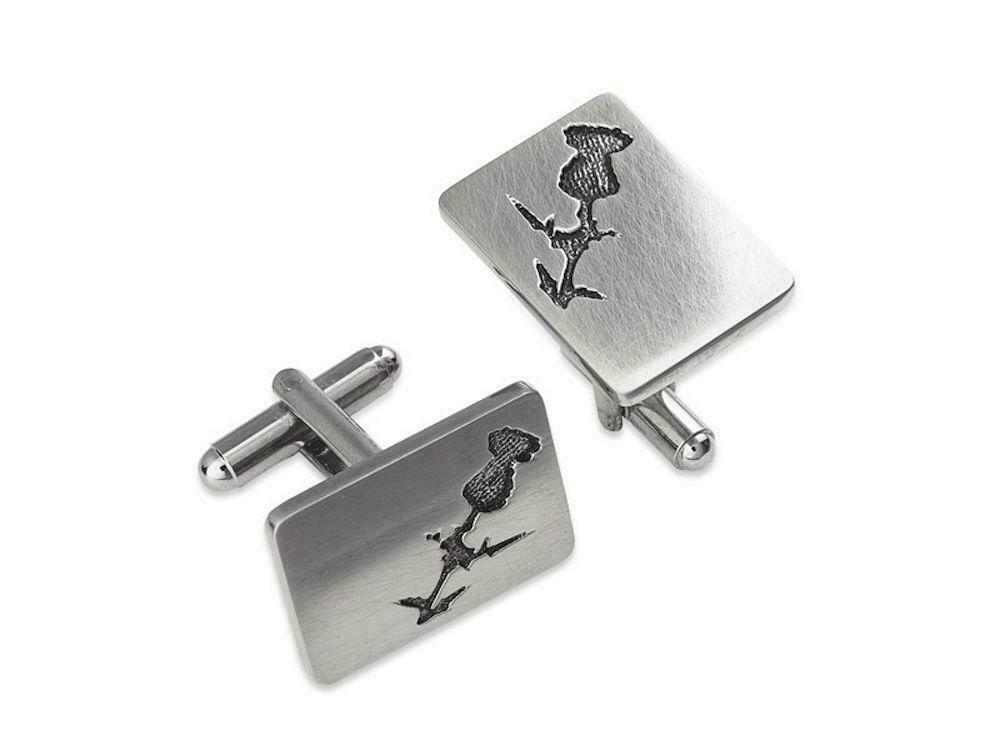 Thistle Silhouette Cufflinks