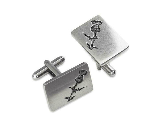 Thistle Silhouette Cufflinks