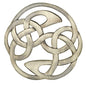 Eternal Celtic Knot Lindisfarne Plaid Brooch