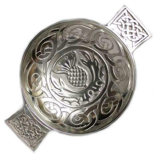 Thistle and Celtic Knot Quaich