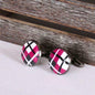 Pink Tartan Cufflinks