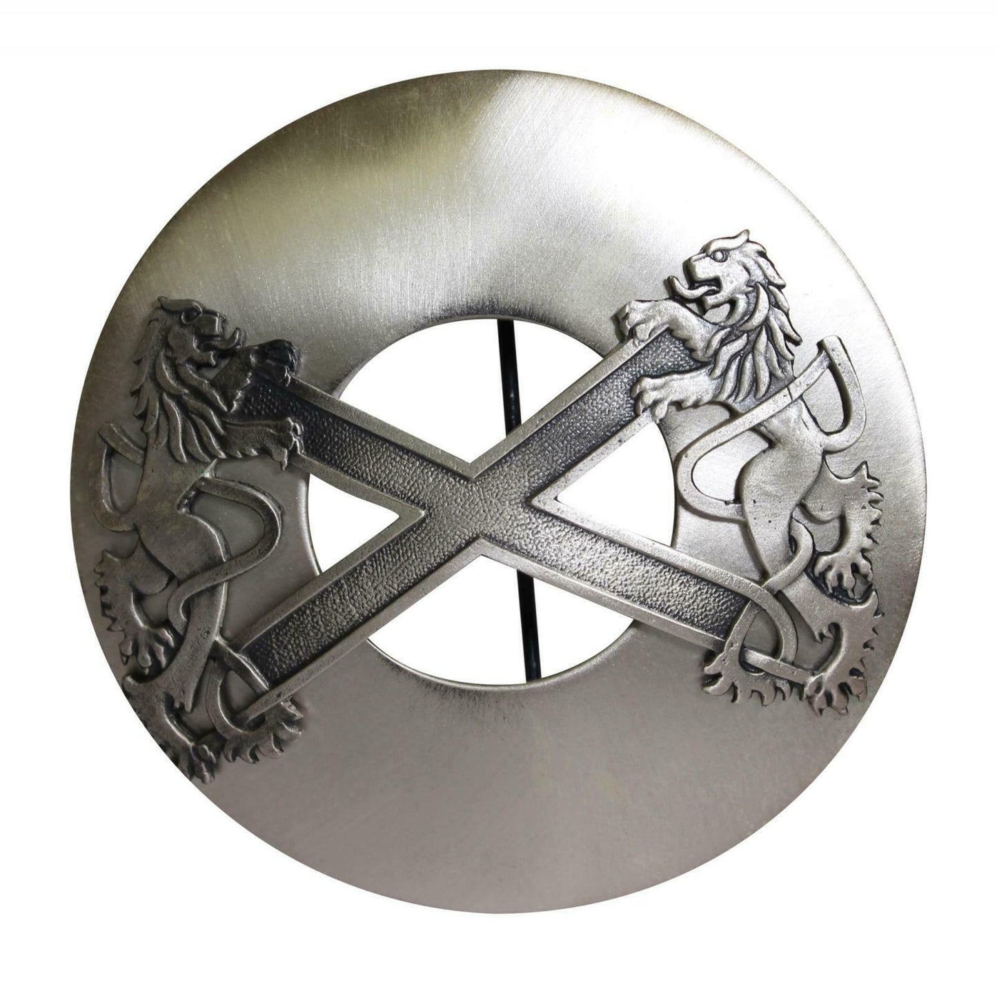 Saltire & Lion Rampant Plaid Brooch