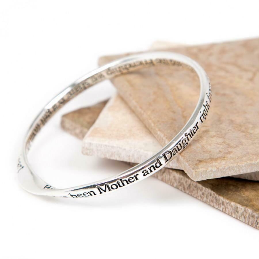 Mother Daughter Friendship Bangle Bracelet