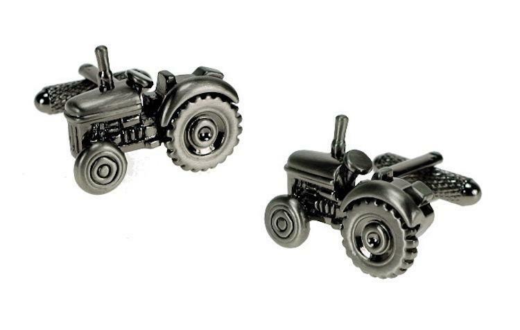 Silver Tractor Cufflinks