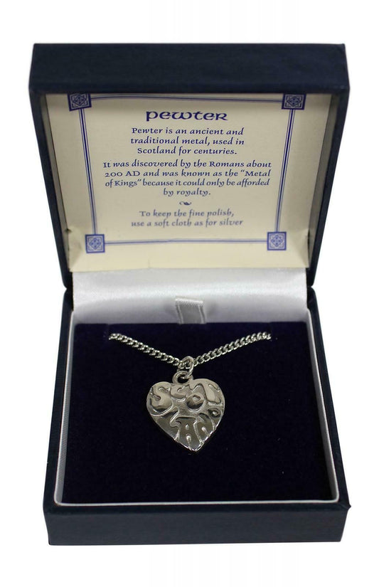 Polished Scotland Heart Necklace
