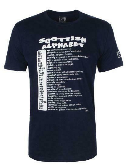 Scots Alphabet Navy T-Shirt