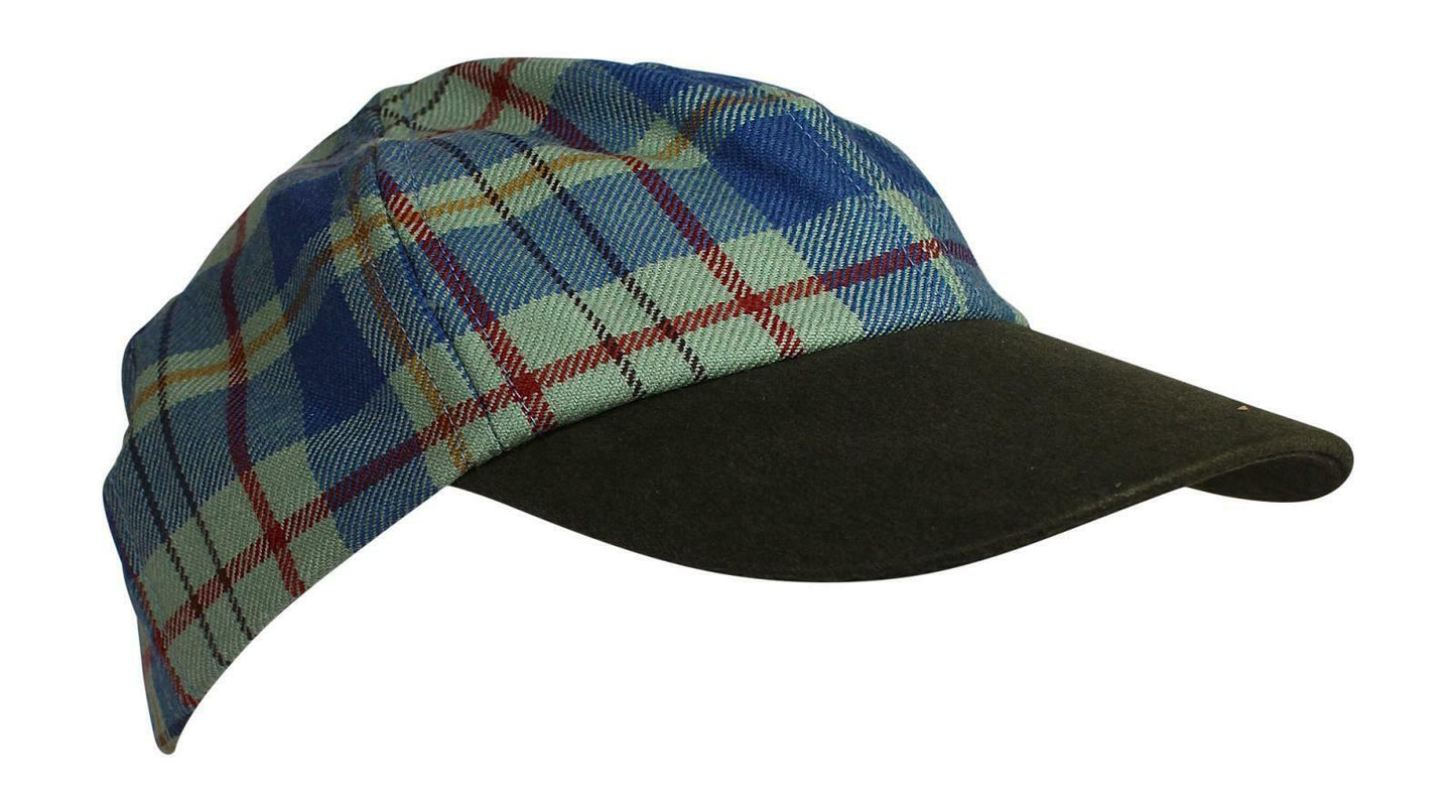 100% Pure New Wool Irish County Tartan Baseball Cap - County Kildare