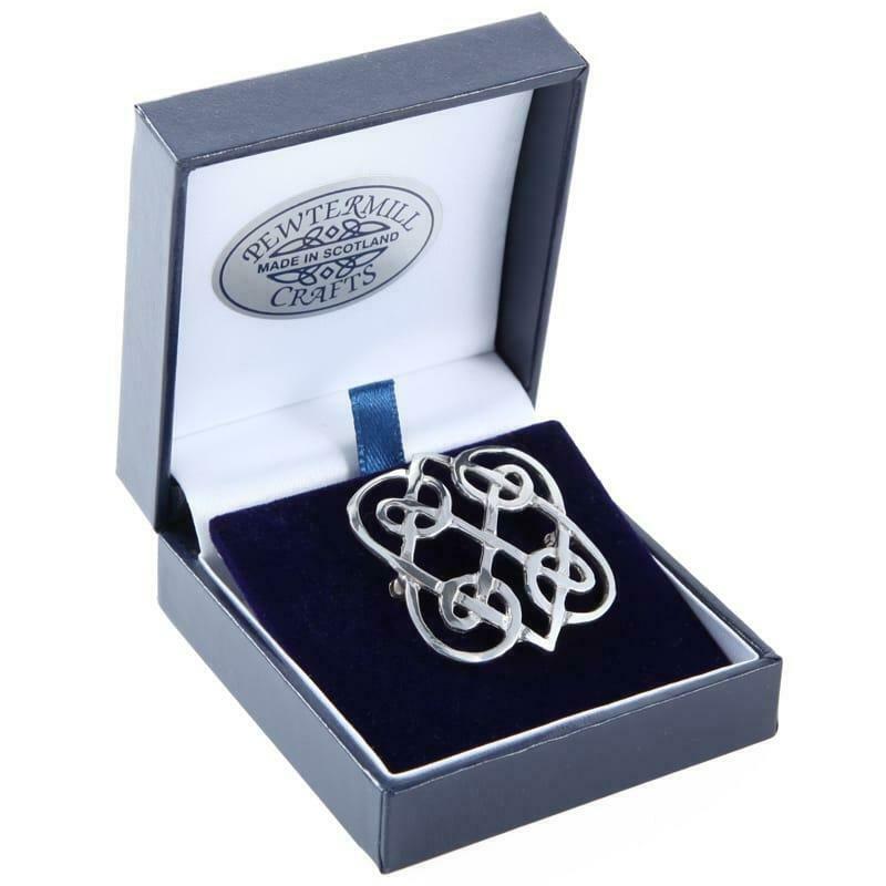 Polished Celtic Knot Brooch