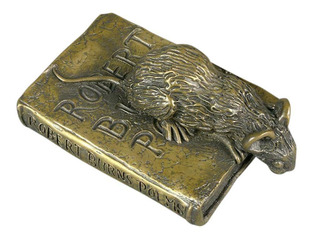 Bronze Mouse & Poetry Book