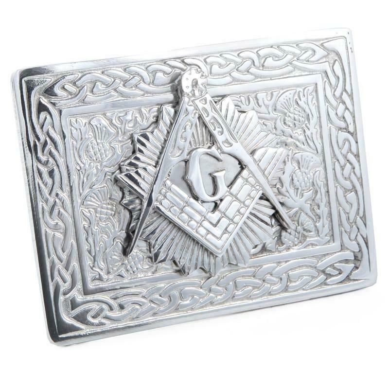 Chrome Masonic Kilt Buckle