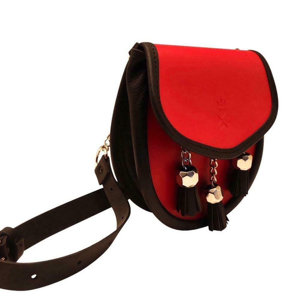 Red Leather Sporran Handbag