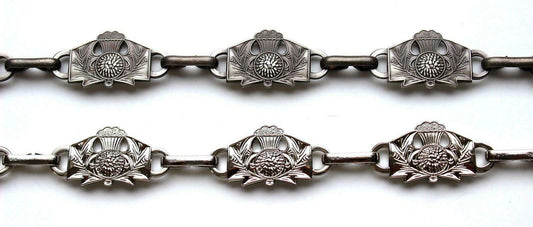 Thistle Sporran Chain - Antique Or Chrome