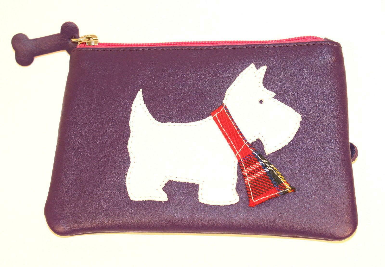 Mala Leather Sausage Dog Black Coin Purse