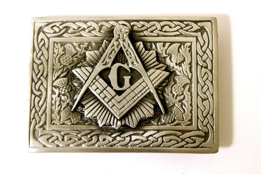 Compass Masonic Kilt Buckle