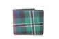 Tartan Leather Mens Wallet - Rose Hunting