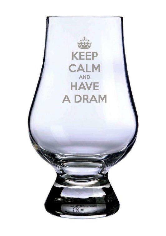 Glencairn Whisky Glass - "Keep Calm and Have A Dram"