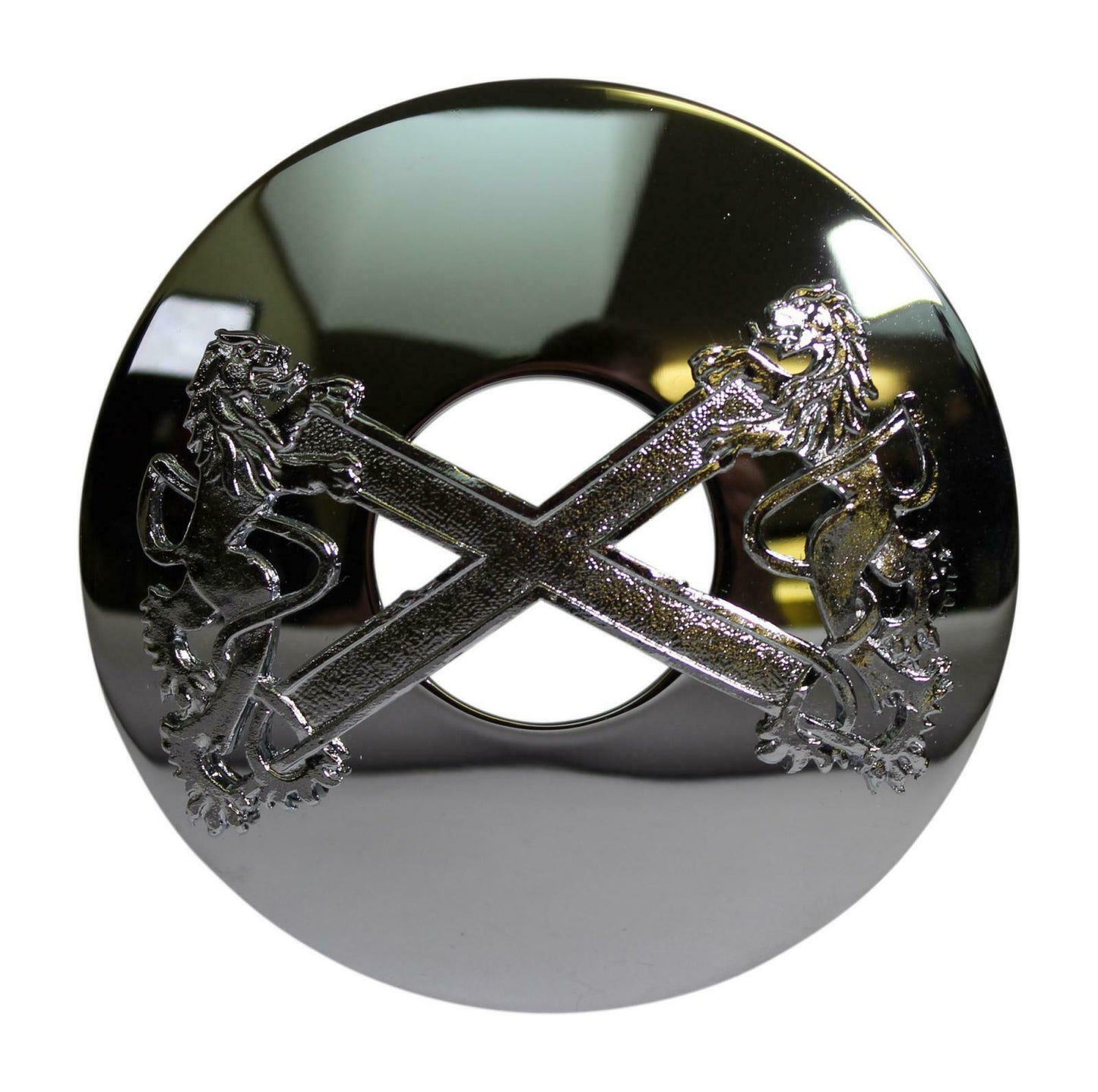 Saltire & Lion Rampant Plaid Brooch