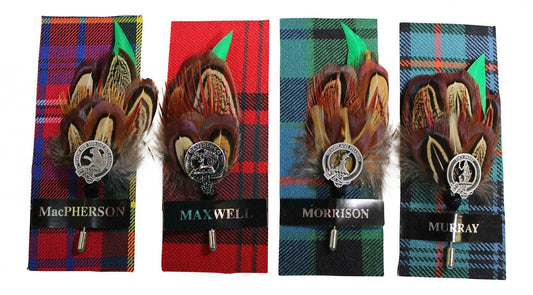 Feather Clan Kilt Pin - MacPherson Maxwell Morrison Murray