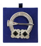 Carrick Penannular Two Stone Plaid Brooch