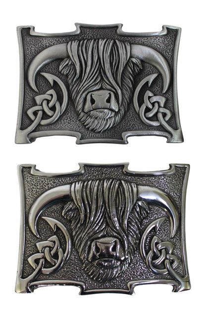 Highland Cow Kilt Buckle