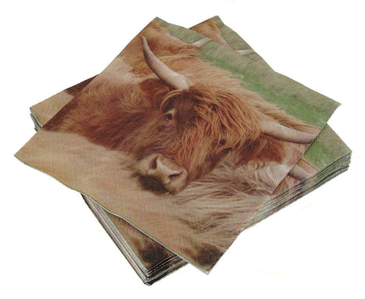 Highland Cow Paper Napkins