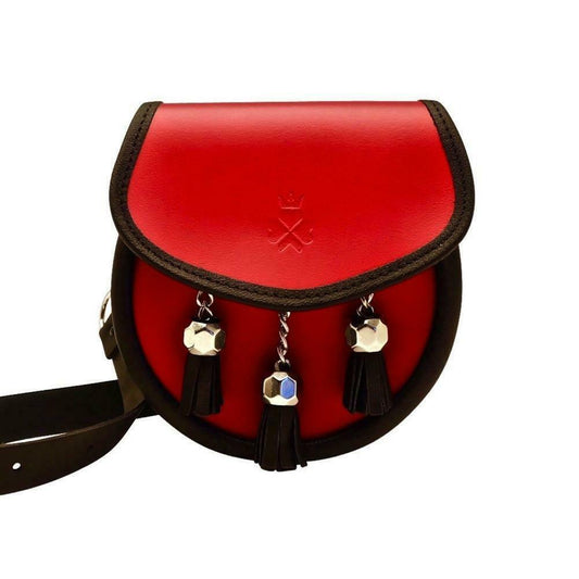 Red Leather Sporran Handbag