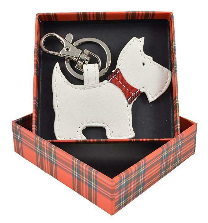 Coach Scottie hotsell westie terrier dog leather keychain fob