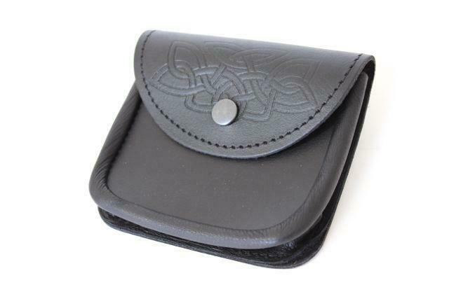 Embossed Leather Piper Belt Pouch