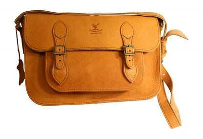 Deerskin Satchel With Adjustable Strap