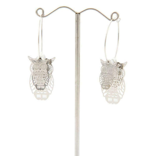 Cascading Owl Dangle Earrings