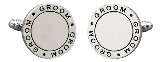 Engravable Groom Cufflinks