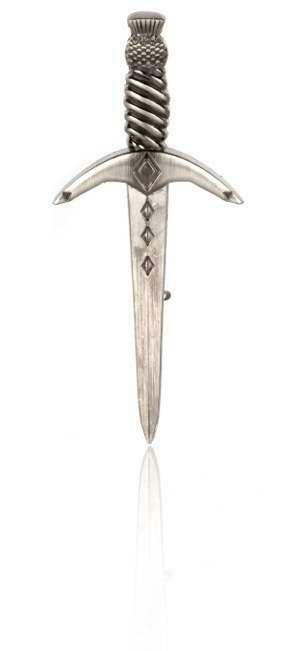 Thistle Dagger Kilt Pin - 3 finishes