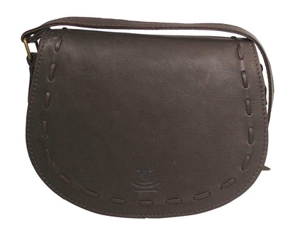 Deerskin Tan Leather Cross Body Bag