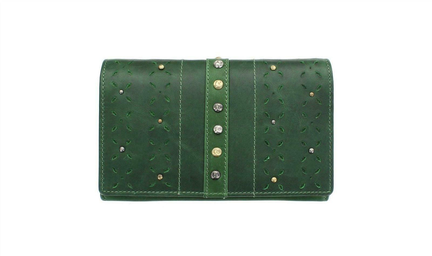 Flap Purse in Green Red or Tan