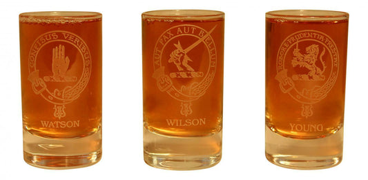 Clan Crest Dram Glass - Watson Wilson Young