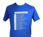 Doric Alphabet Blue T-shirt