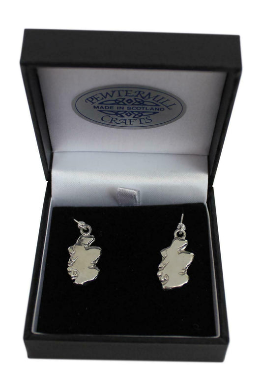 Scotland Map Dangle Earrings