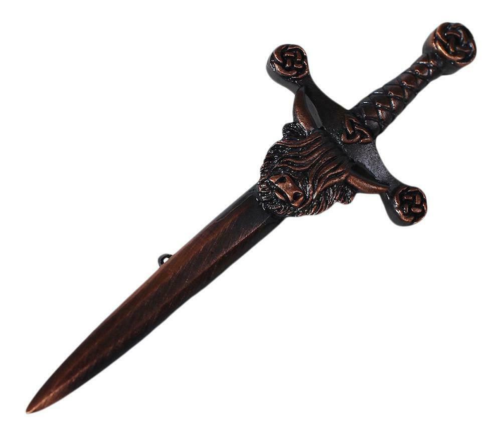 Chocolate Bronze Highland Cow Kilt Pin