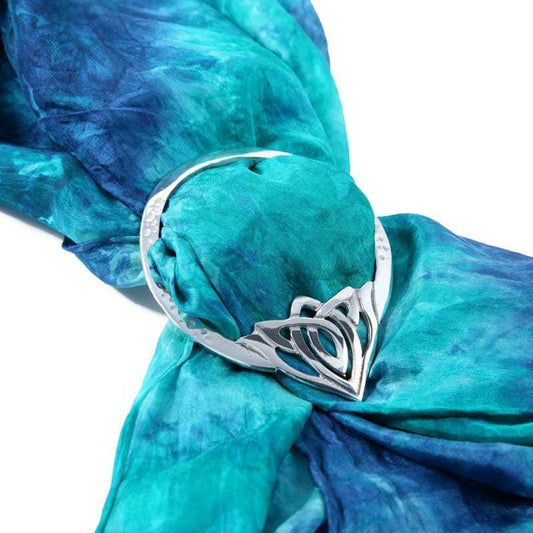 Celtic Flower Scarf Ring