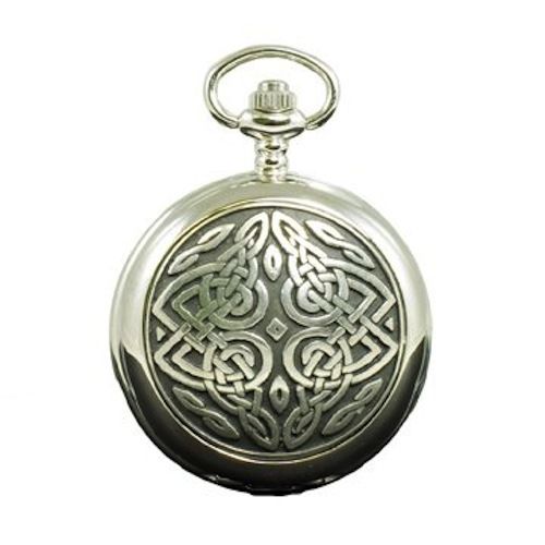 Twisted Celtic Knot Quartz Pocket Watch