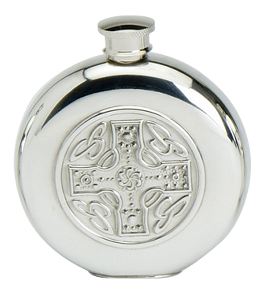 Slimline Celtic Cross Hip Flask