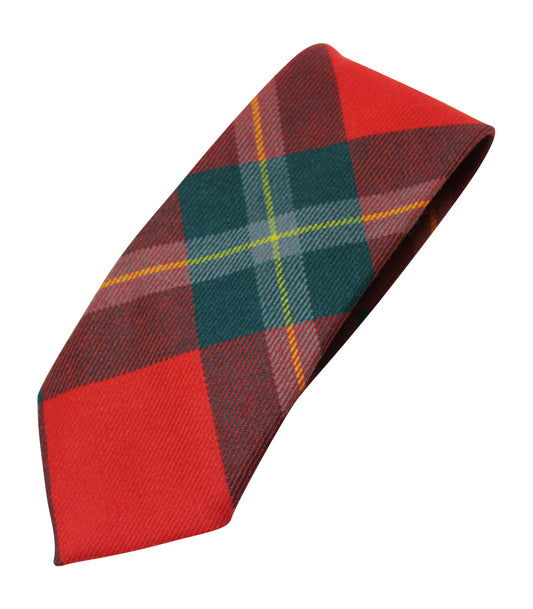 Tartan Neck Tie - MacLaine Lochbuie Red Modern