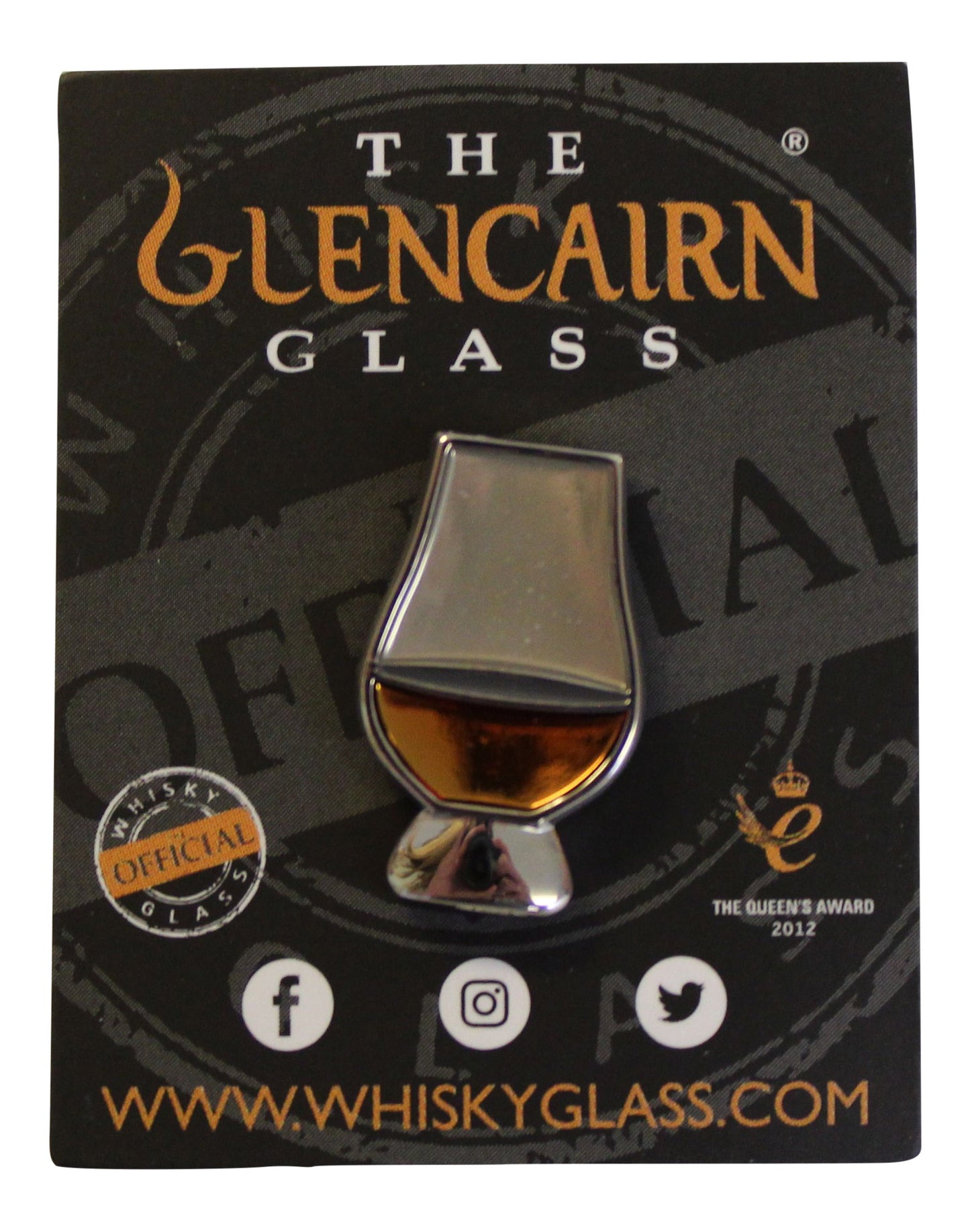 Glencairn Whisky Glass Pin Badge