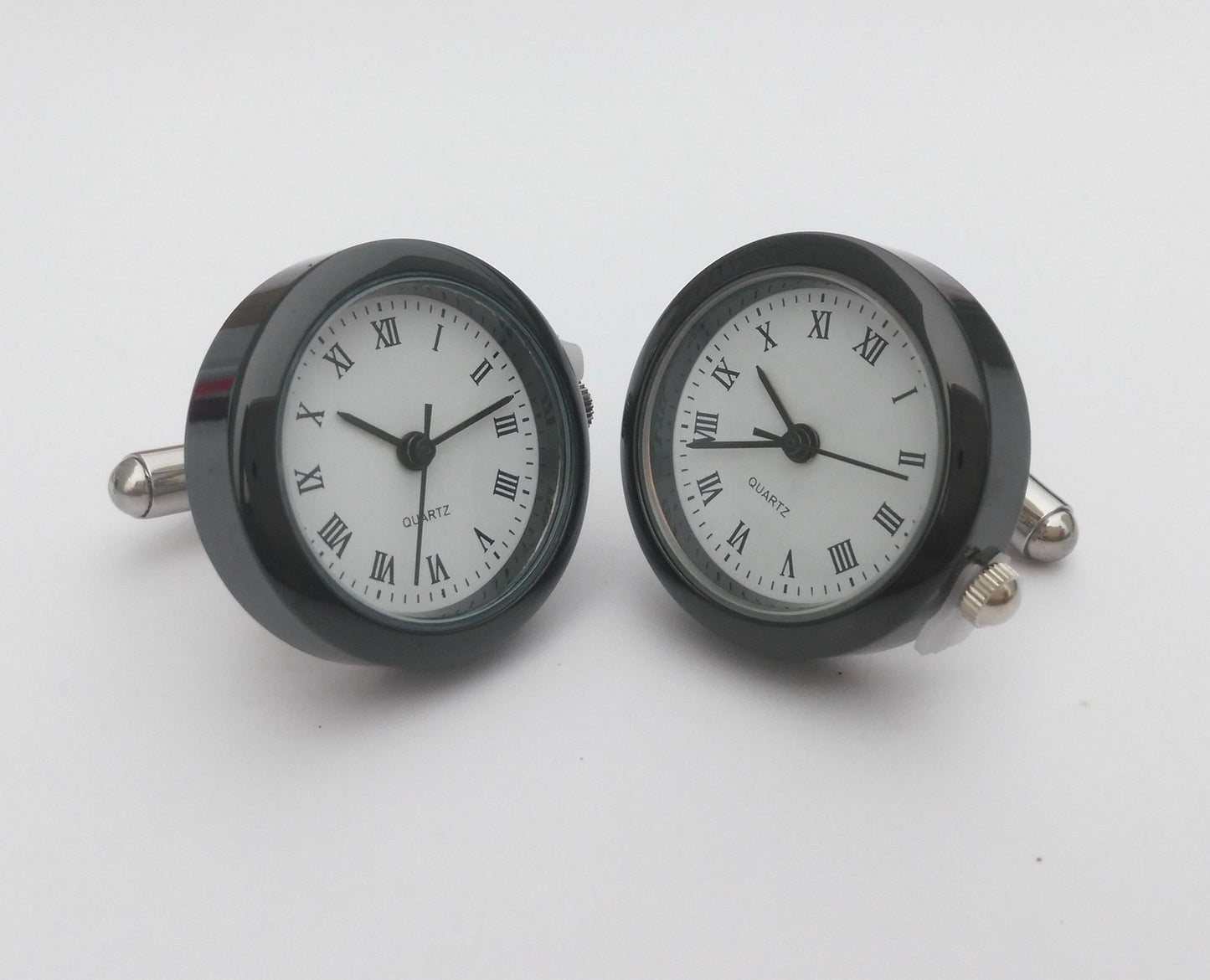 Black Working Watch Cufflinks