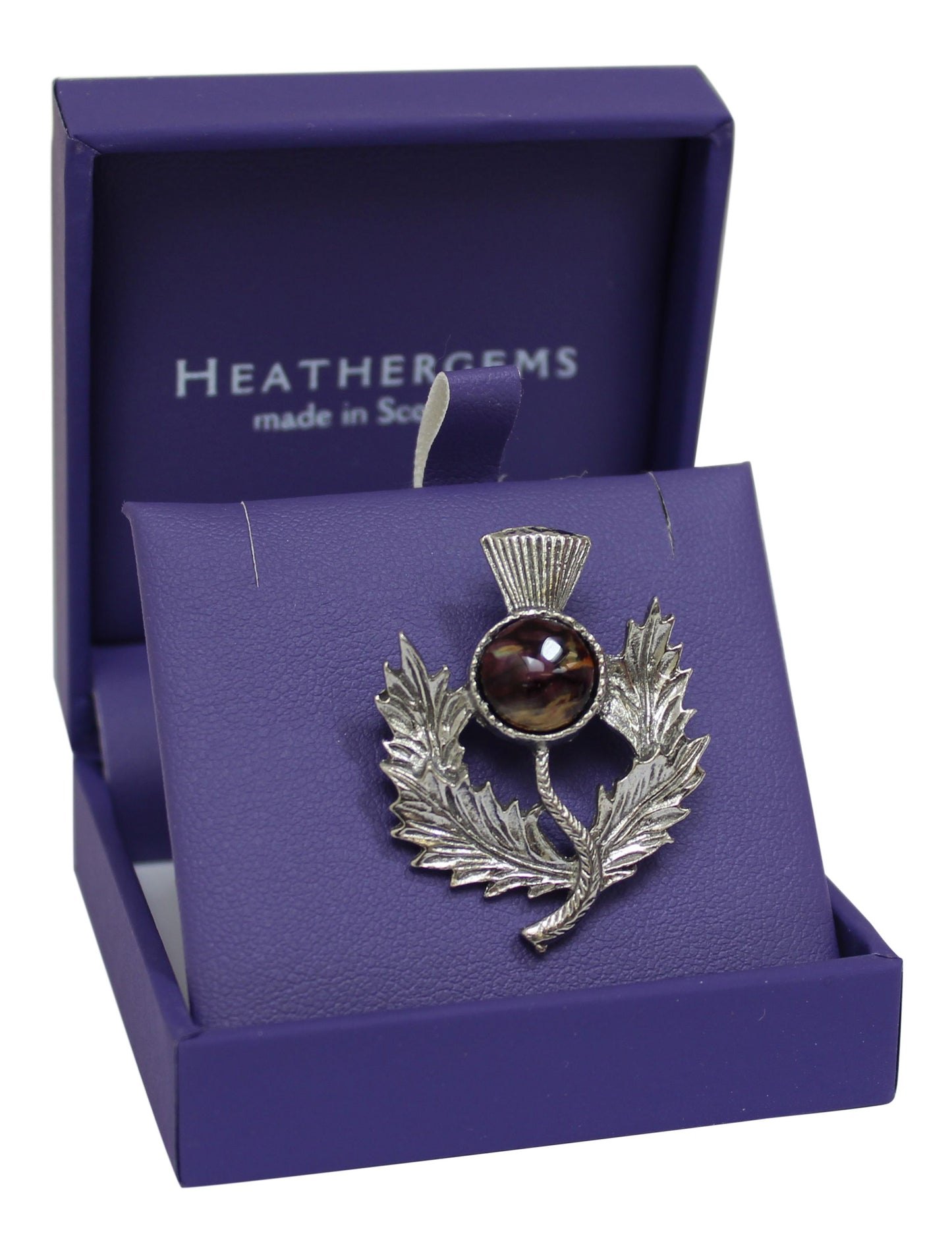 Heathergems Thistle Brooch