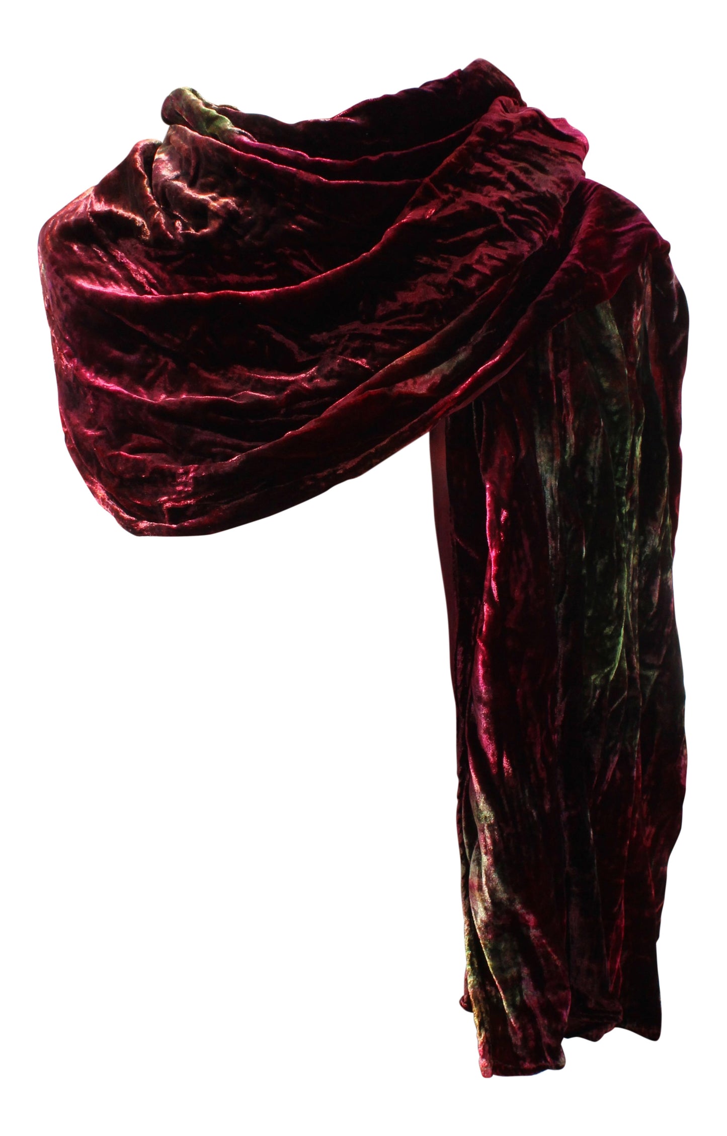 Earth Colours Silk Velvet Wrap