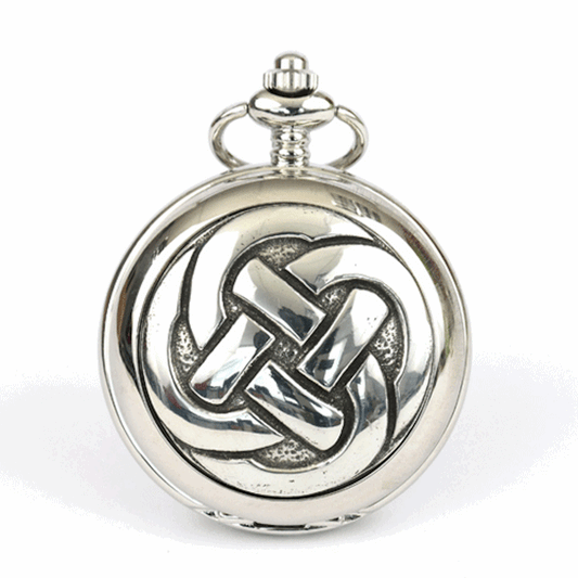 Antique Celtic Knot Mechanical Pocket Watch