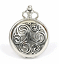 Antique Celtic Swirl Mechanical Pocket Watch